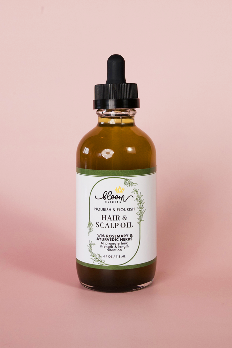 Hair & Scalp Oil - Rosemary & Ayurvedic Herb Infused