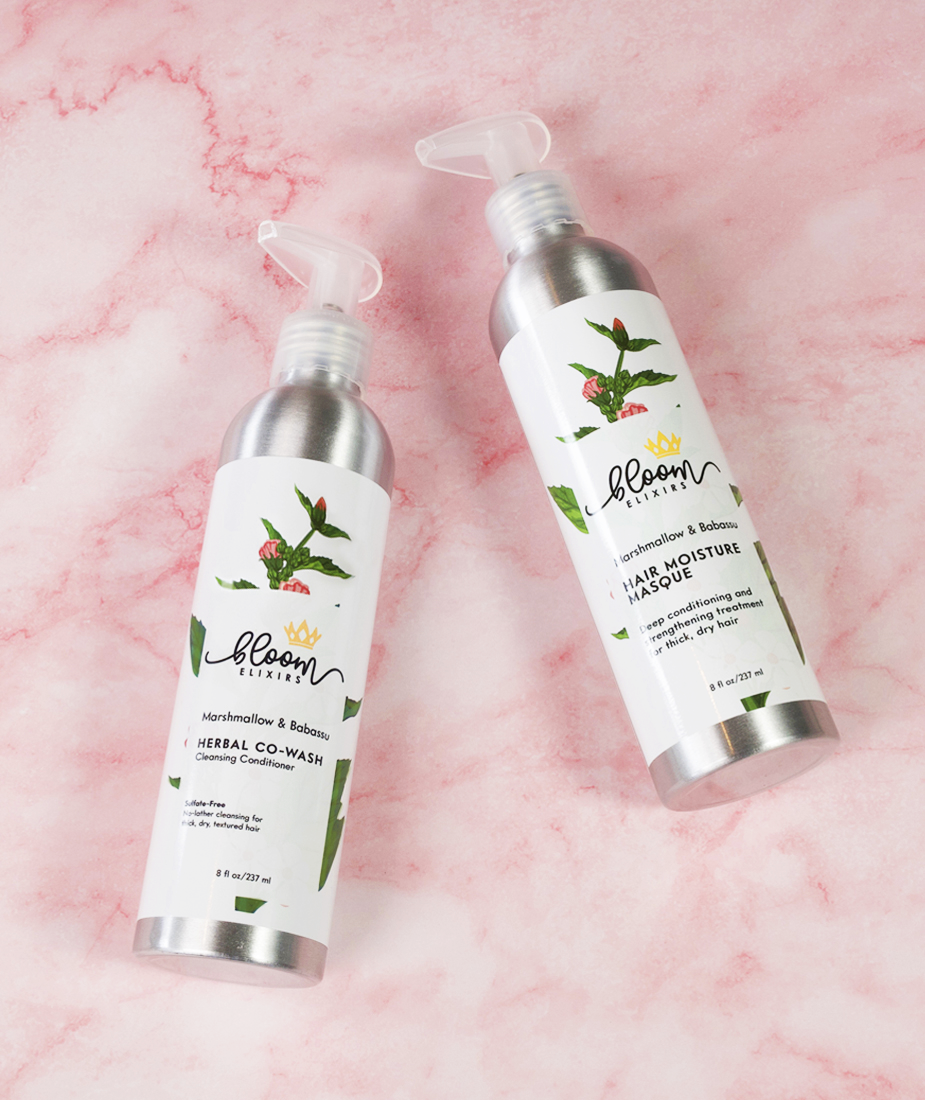 Marshmallow & Babassu Herbal Co-Wash and Hair Moisture Masque Set