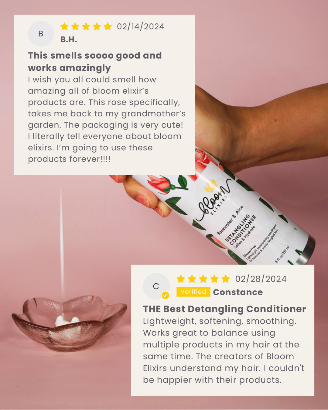 Rosewater & Aloe Detangling Conditioner