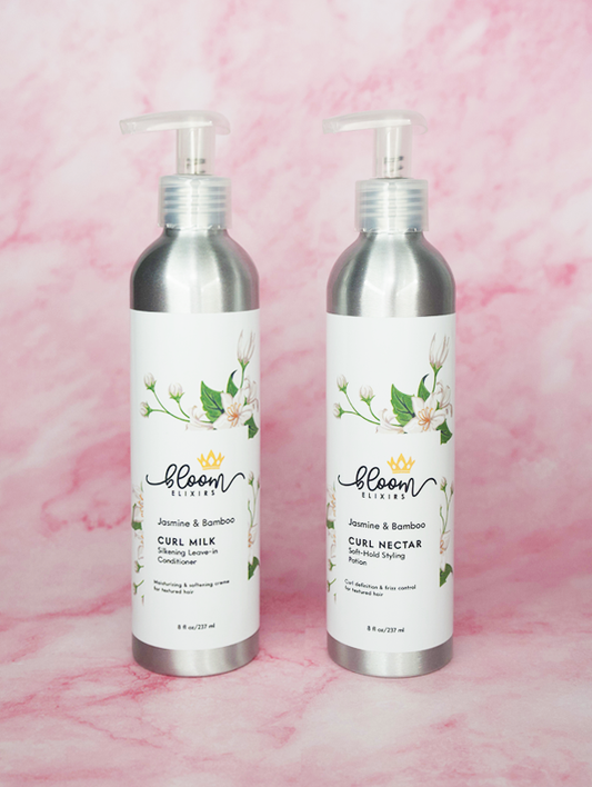 Jasmine & Bamboo Curl Milk & Curl Nectar Styling Set