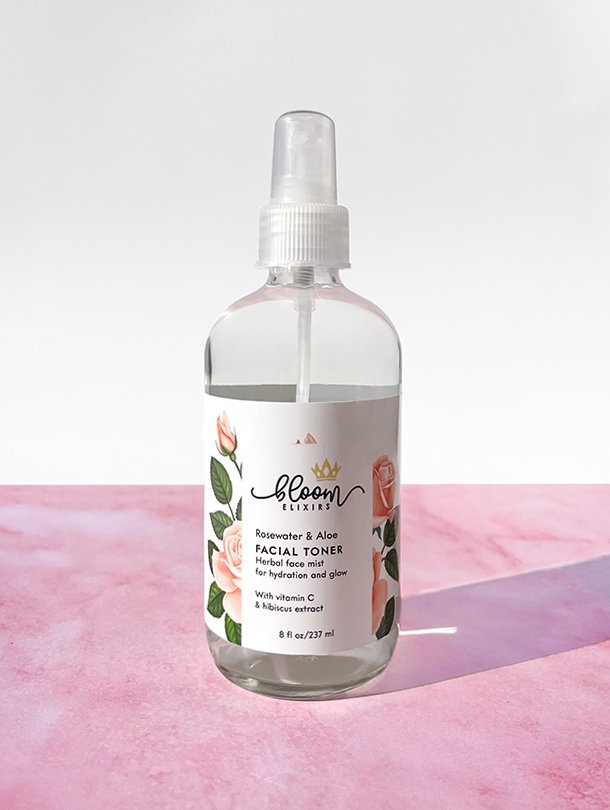 Rosewater & Aloe Facial Cleanser and Toner Set