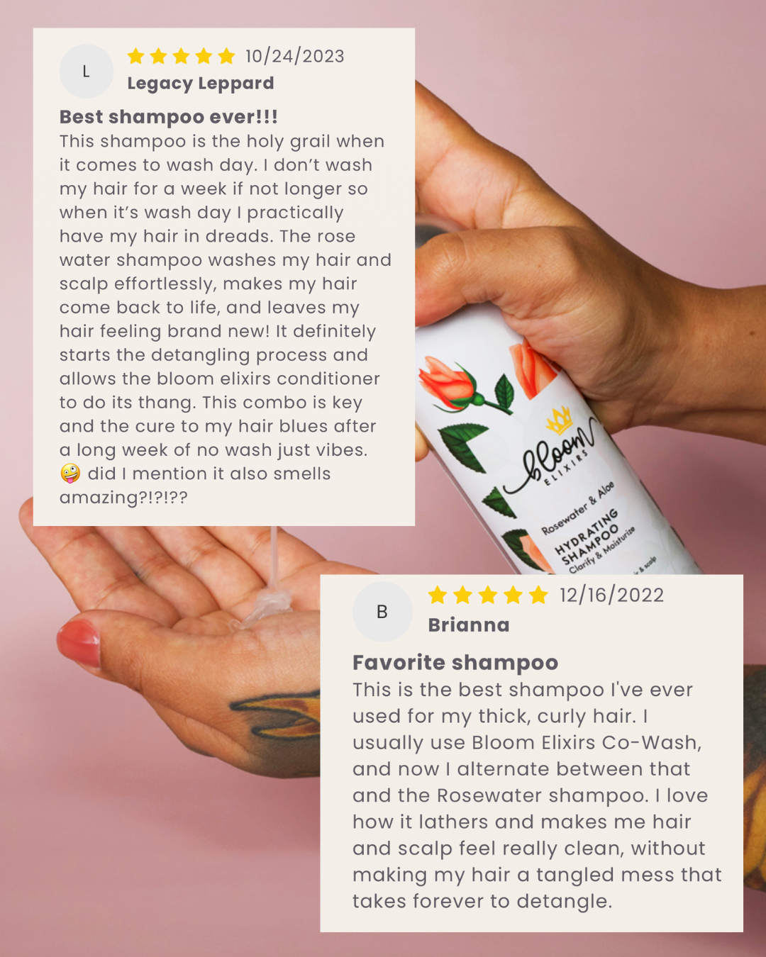 Rosewater & Aloe Hydrating Shampoo