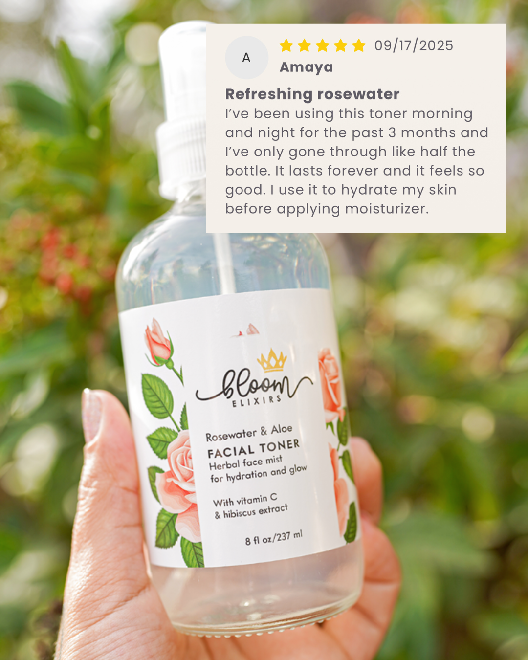 Rosewater & Aloe Facial Toner