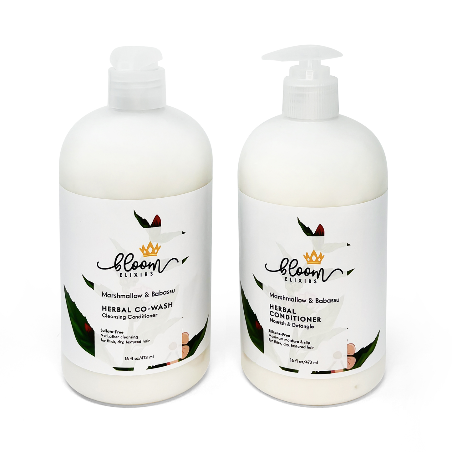 Marshmallow & Babassu Herbal Co-Wash & Herbal Conditioner Set